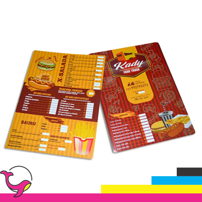 Cardápio PVC